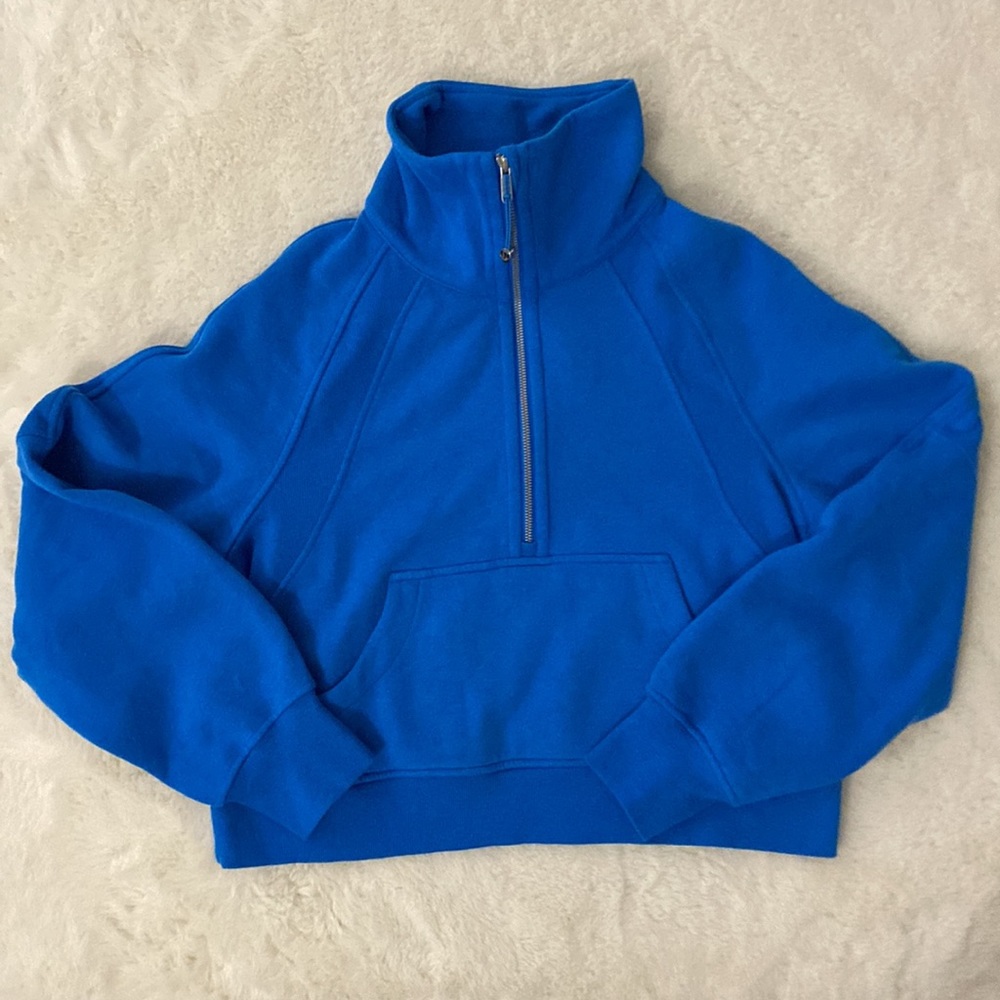 ❤️ Lululemon Scuba Oversized Funnel Neck in Heathered Poolside NWT Size XS/S